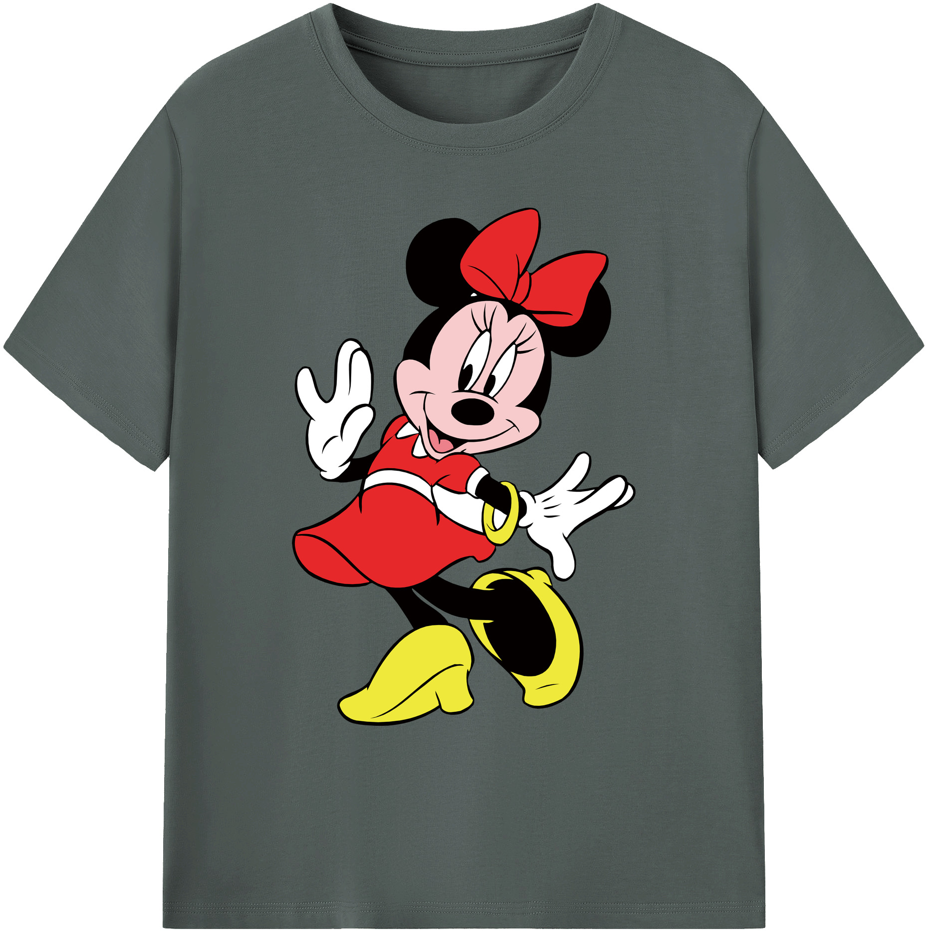 ミッキーマウス Mickey Mouse 綿100％ メンズ半袖Tシャツ｜肌触りやわらか＆通気性